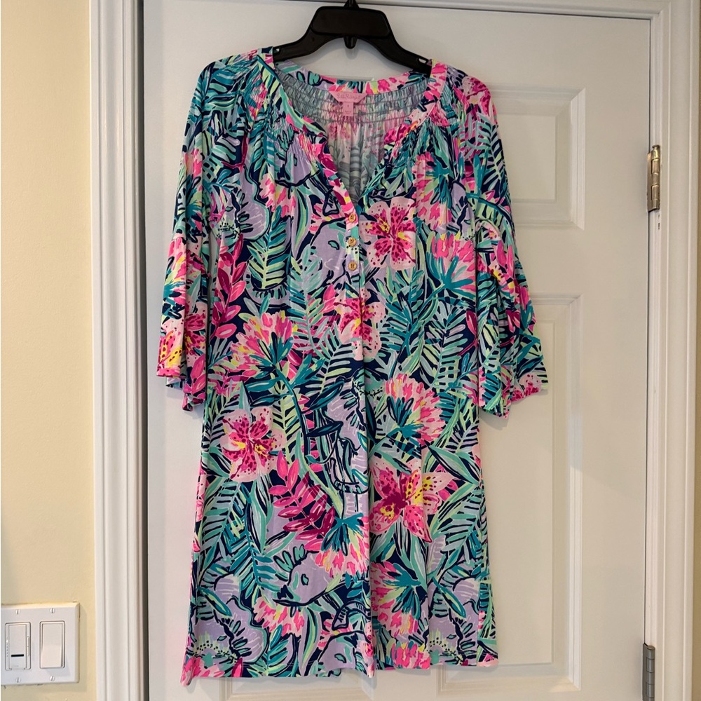 Lilly Pulitzer Tropical Floral Dress - Size M